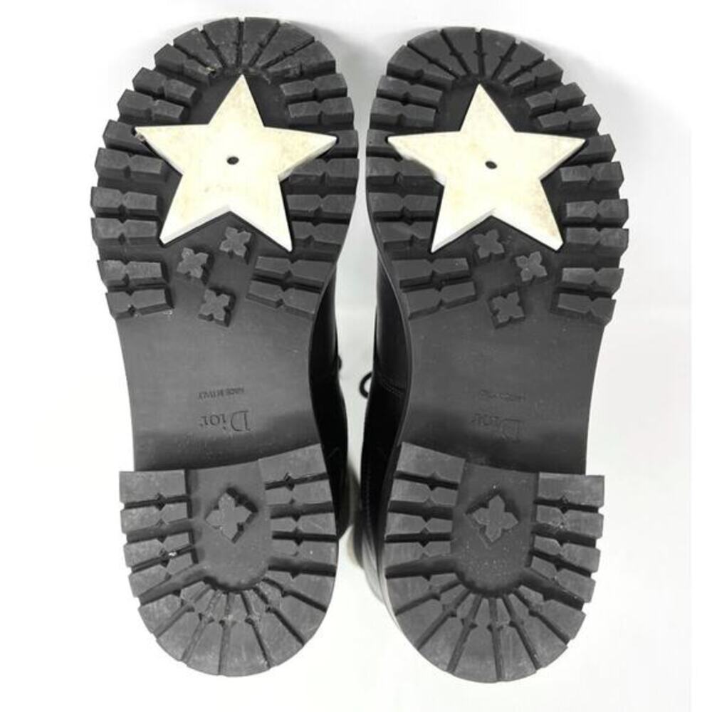 Christian Dior D-Major‎ Combat Boots Black Calfskin Platform EU 39 - Picture 9 of 11